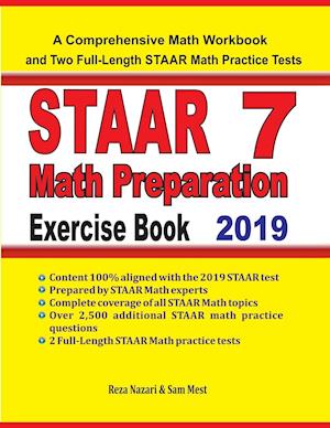 STAAR 7 Math Preparation Exercise Book