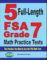 5 Full-Length FSA Grade 7 Math Practice Tests