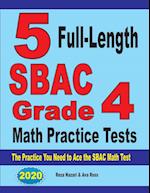5 Full-Length SBAC Grade 4 Math Practice Tests