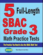 5 Full-Length SBAC Grade 3 Math Practice Tests