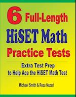 6 Full-Length HiSET Math Practice Tests