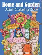 Home and Garden Adult Coloring Book 