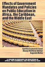 Effects of Government Mandates and Policies on Public Education in Africa, the Caribbean, and the Middle East