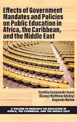 Effects of Government Mandates and Policies on Public Education in Africa, the Caribbean, and the Middle East