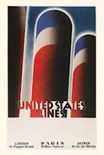Vintage Journal United States Lines Travel Poster
