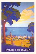 Vintage Journal Evian les Bains Travel Poster