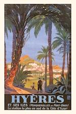 Vintage Journal Hyeres Travel Poster