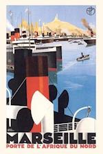 Vintage Journal Marseille Travel Poster