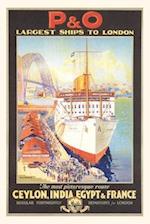 Vintage Journal Ocean Liner Travel Poster