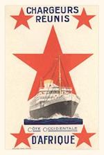Vintage Journal African Ship Travel Poster