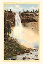 The Vintage Post Card Nevada Falls, Yosemite