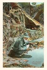 The Vintage Journal Old Prospector Panning for Gold