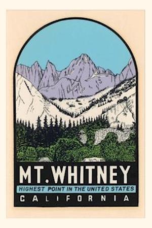 Vintage Journal Mt. Whitney Poster