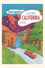 Vintage Journal California Travel Poster