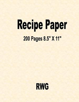 Recipe Paper