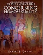 A Transparent Translation of the Ancient Bible Concerning Homosexuality