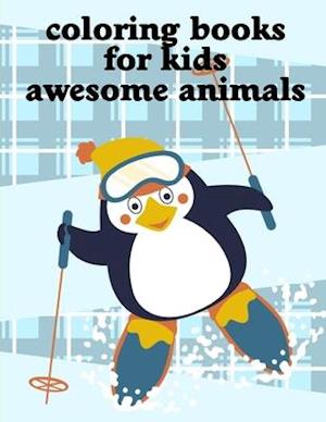 Coloring Books For Kids Awesome Animals