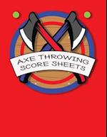 Axe Throwing Score Sheets