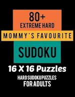 80+ Extreme Hard Mommy's Favourite Sudoku 16*16 Puzzles