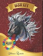 Coloring Book Horses Adults