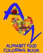 A - Z Alphabet Food Coloring Book