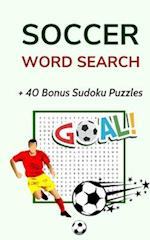 Soccer Word Search: Puzzle Book for Adults and Teens 5x8 Inches Pocket Size 