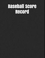 Baseball Score Record