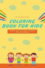 120 Coloring Pages Coloring Book For Kids Simple Big Pictures Perfect For Beginners