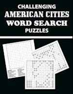 Challenging American Cities Word Search Puzzles