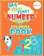 My first funny number tracing & coloring book