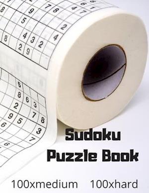 Sudoku Puzzle Book: 200 PUZZLES WITH SOLUTION, One Puzzle per page, Large Print, Matte.