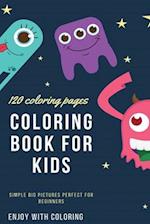 120 Coloring pages Coloring book for kids simple big pictures perfect for beginners