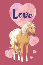 Love: Appaloosa Horse and Hearts 