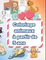 coloriage animaux à partir de 5 ans