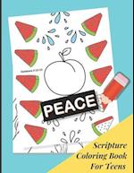 Scripture Coloring Book For Teens