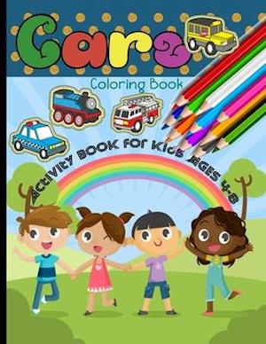 Cars Coloring Book Activity Book for Kids Ages 4-8