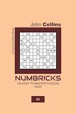 Numbricks - 120 Easy To Master Puzzles 11x11 - 3