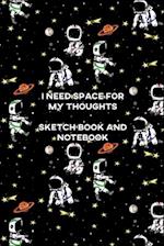 Cute Space Themed Notebook