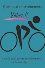 Carnet d'entraînement Vélos!! pour le suivi de vos entraînements...et de vos objectifs!!