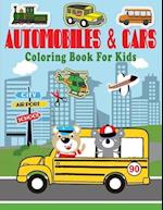 Automobiles & Cars Coloring Book For Kids