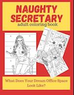 Naughty Secretary Adult Coloring Book