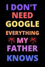 i don't need google everything my father knows