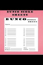 Bunco Score Sheets