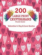 200 Large Print Cryptograms