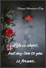 Life is short, but my love to you is forever