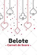 Belote Carnet de Score