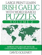 Large Print Learn Irish Gaelic with Word Search Puzzles Volume 2