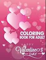 Coloring Book For Adult Happy Valentine's Day