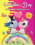 Valentine's Day Activity Book For Kids Ages 4-8