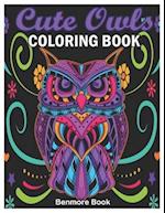 Cute Owls Coloring Book: An Adult Coloring Book with Fun Owl Designs, and Relaxing Mandalas Patterns 